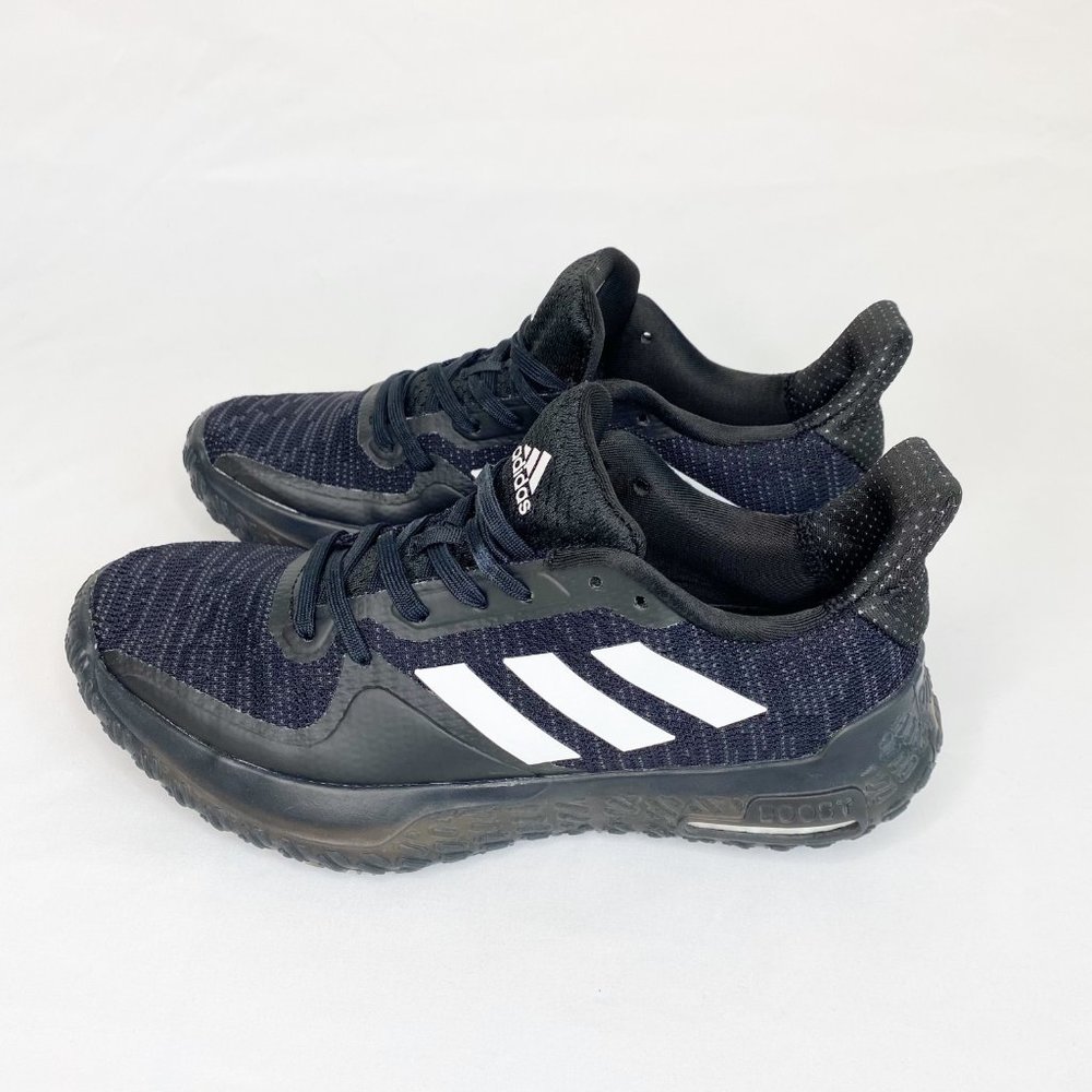 Adidas Womens Fitboost EH0589 Black Lace Up Low Top Training Shoes Size 6.5